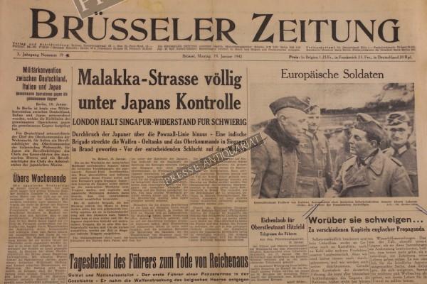 Brüsseler Zeitung, 19.01.1942