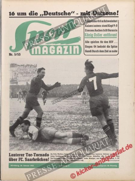 Sportmagazin Nr. 5A, 28.01.1953 bis 03.02.1953