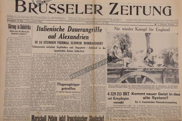 Brüsseler Zeitung, 12.07.1940
