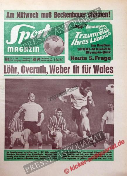 Sportmagazin Nr. 19A, 06.05.1968 bis 12.05.1968