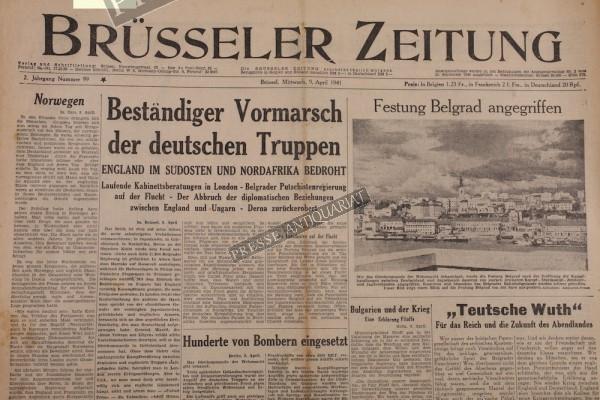 Brüsseler Zeitung, 09.04.1941