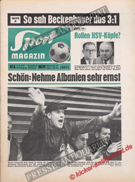 Sportmagazin Nr. 41A, 09.10.1967 bis 15.10.1967