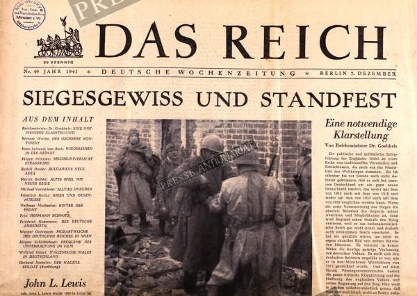 Das Reich, 07.12.1941 bis 13.12.1941