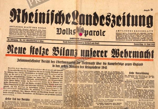 Rheinische Landeszeitung, 12.06.1941