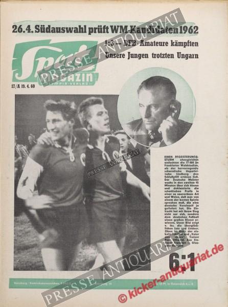 Sportmagazin Nr. 17A, 25.04.1960 bis 01.05.1960