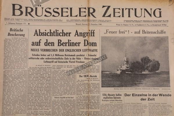 Brüsseler Zeitung, 22.12.1940