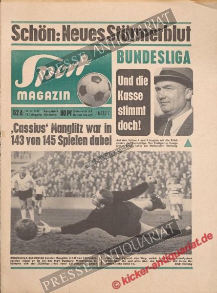 Sportmagazin Nr. 52A, 27.12.1967 bis 02.01.1968