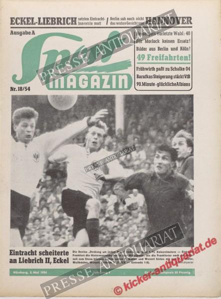 Sportmagazin Nr. 18A, 03.05.1954 bis 09.05.1954