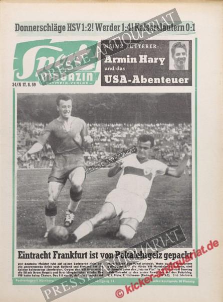 Sportmagazin Nr. 33A, 17.08.1959 bis 23.08.1959