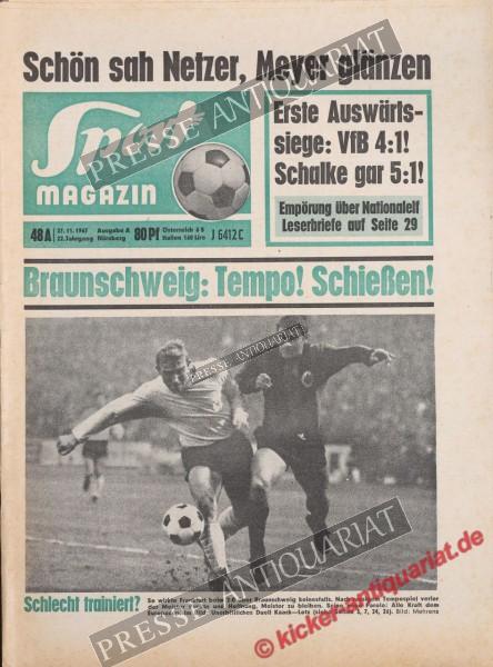 Sportmagazin Nr. 48A, 27.11.1967 bis 03.12.1967