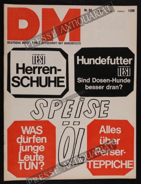 DM Die Deutsche Mark Zeitschrift mit dem Warentest, 03.09.1964 bis 09.09.1964