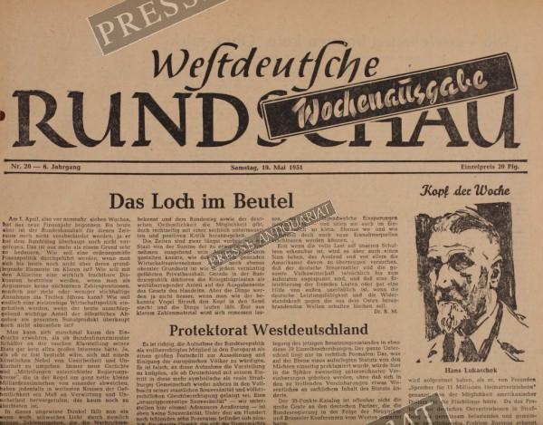 Westdeutsche Rundschau, 19.05.1951