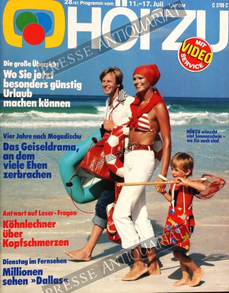 Hörzu Rundfunkzeitung, 11.07.1981 bis 17.07.1981