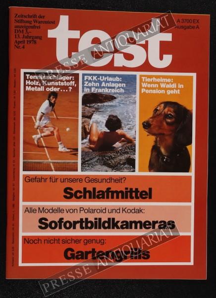 Test Zeitung der Stiftung Warentest, 01.04.1978 bis 30.04.1978