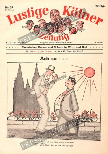 Lustige Kölner Zeitung, 16.07.1941 bis 22.07.1941