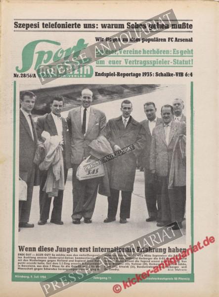 Sportmagazin Nr. 28A, 09.07.1956 bis 15.07.1956
