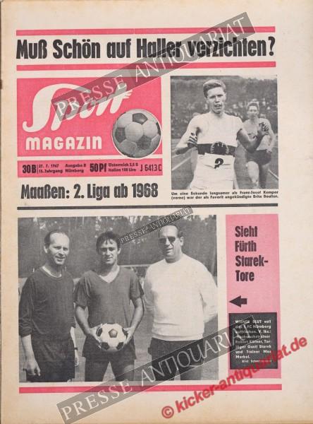 Sportmagazin Nr. 30B, 27.07.1967 bis 02.08.1967
