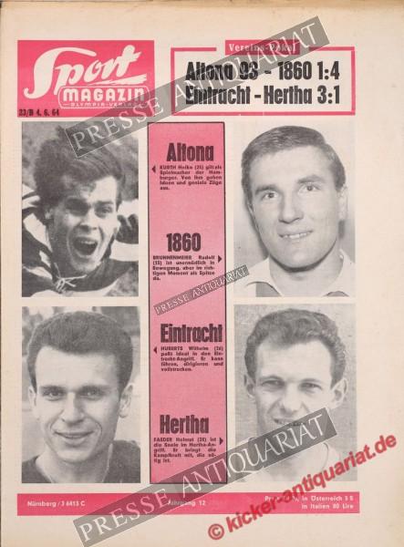 Sportmagazin Nr. 23B, 04.06.1964 bis 10.06.1964