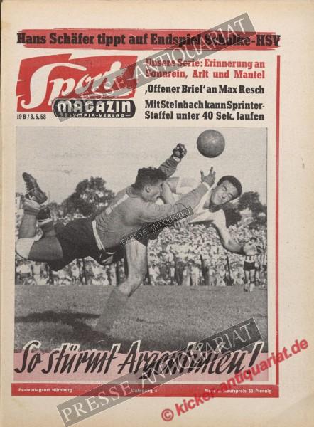 Sportmagazin Nr. 19B, 08.05.1958 bis 14.05.1958