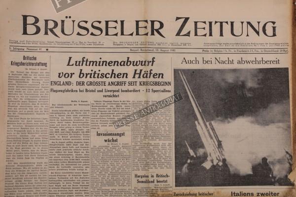 Brüsseler Zeitung, 10.08.1940