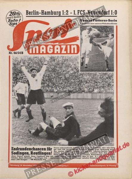 Sportmagazin Nr. 46B, 18.11.1954 bis 24.11.1954