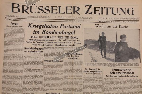 Brüsseler Zeitung, 12.08.1940