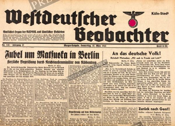 Westdeutscher Beobachter, 27.03.1941