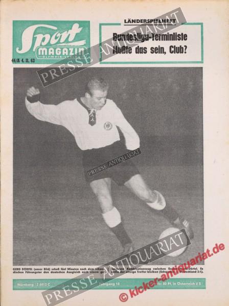 Sportmagazin Nr. 44A, 04.11.1963 bis 10.11.1963