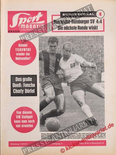 Sportmagazin Nr. 47B, 21.11.1963 bis 27.11.1963