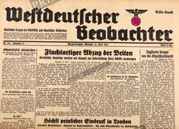 Westdeutscher Beobachter, 16.04.1941