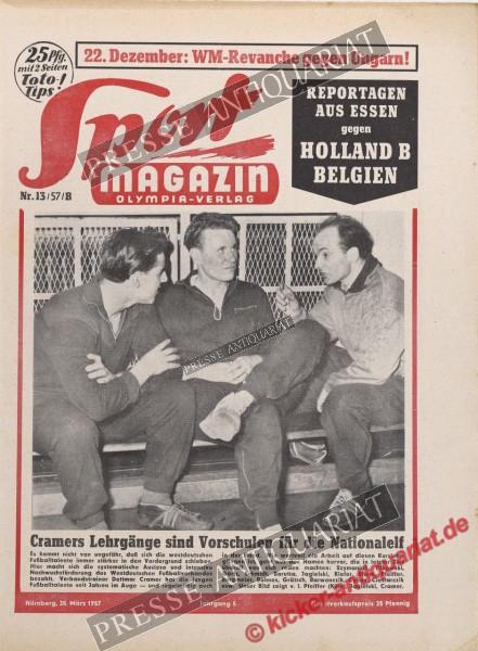 Sportmagazin Nr. 13B, 28.03.1957 bis 03.04.1957
