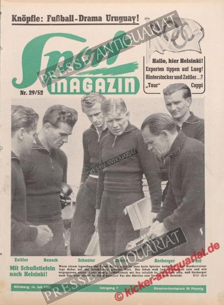 Sportmagazin Nr. 29A, 16.07.1952 bis 22.07.1952