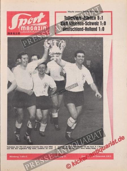 Sportmagazin Nr. 20B, 16.05.1963 bis 22.05.1963
