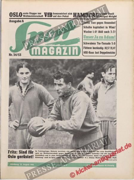 Sportmagazin Nr. 34A, 19.08.1953 bis 25.08.1953