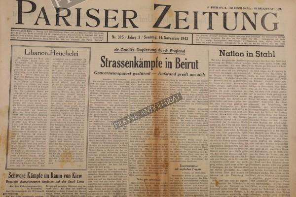 Pariser Zeitung, 14.11.1943
