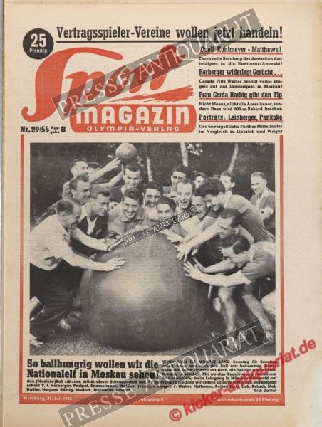 Sportmagazin Nr. 29B, 21.07.1955 bis 27.07.1955