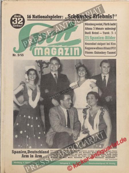 Sportmagazin Nr. 2A, 07.01.1953 bis 13.01.1953