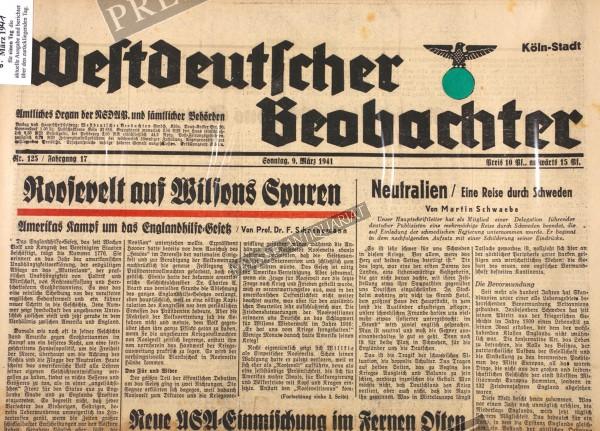 Westdeutscher Beobachter, 09.03.1941