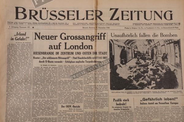 Brüsseler Zeitung, 29.12.1940
