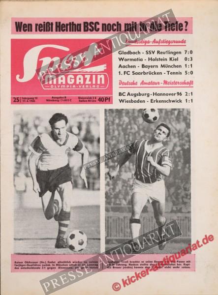 Sportmagazin Nr. 25B, 17.06.1965 bis 23.06.1965