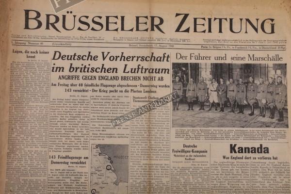 Brüsseler Zeitung, 17.08.1940
