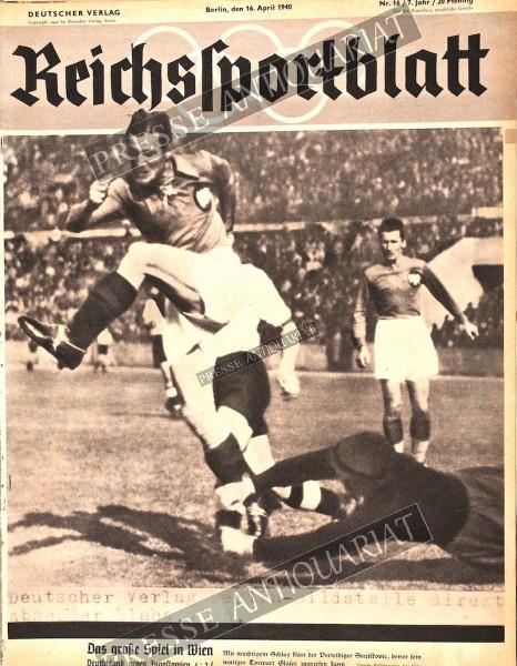 Reichssportblatt, 16.04.1940 bis 22.04.1940