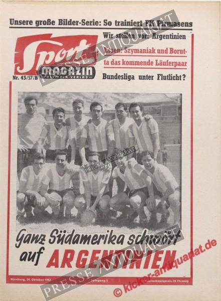 Sportmagazin Nr. 43B, 24.10.1957 bis 30.10.1957