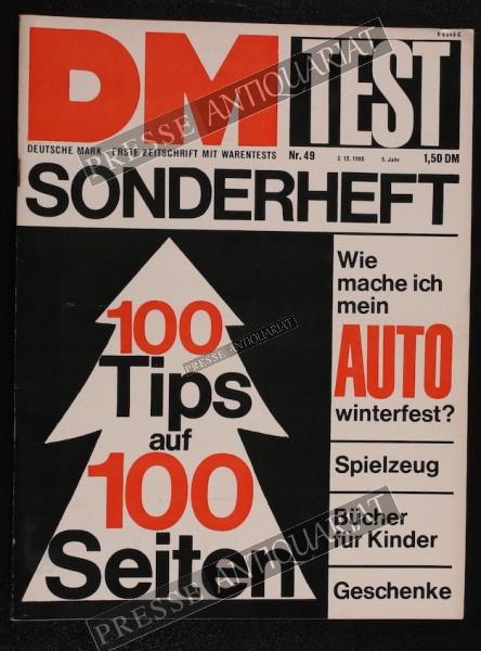 DM Die Deutsche Mark Zeitschrift mit dem Warentest, 02.12.1965 bis 08.12.1965