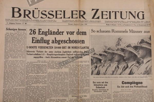 Brüsseler Zeitung, 22.06.1941