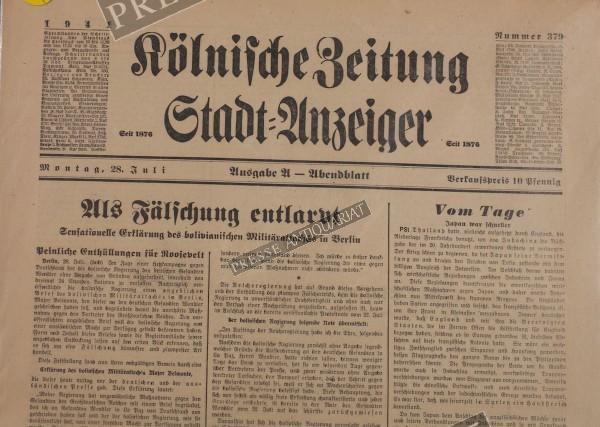 Kölnische Zeitung, 28.07.1941