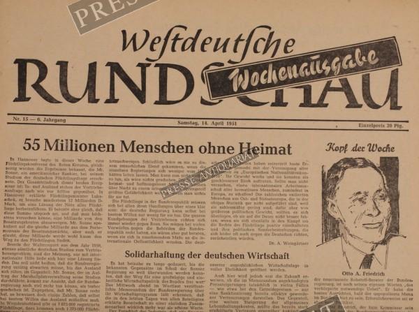 Westdeutsche Rundschau, 14.04.1951