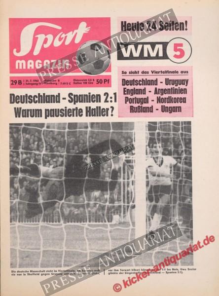 Sportmagazin Nr. 29B, 21.07.1966 bis 27.07.1966