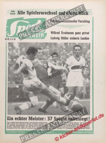 Sportmagazin Nr. 31A, 03.08.1959 bis 09.08.1959