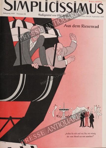 Simplicissimus, 26.09.1959 bis 02.10.1959